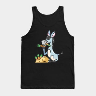 Sweet donkey kids comic donkey mule draft animal Muli Tank Top